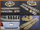 【Highlander】ハイランダーV6・2WDエンブレム4点　01-03ｙ